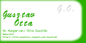 gusztav otta business card